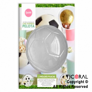 SET DE 2 PLACAS CAKE SORPRESA PELOTA TAMAO MINI 2 x 1